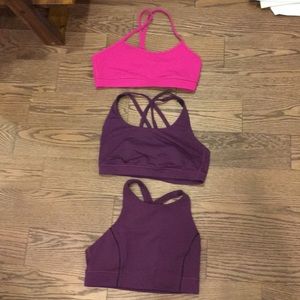 Lululemon bra set pink and purple